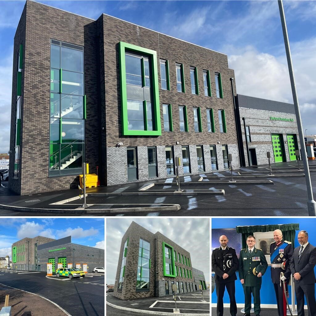 Bluesky architects designed NWAS Blackpool Ambulance Hub officially opens
